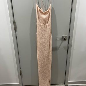 Nookie nude Leilani sequin dress